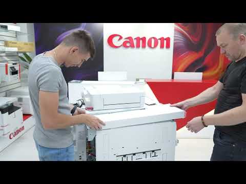 Видео: Инсталляция Цифровой Печатной Машины Canon imagePRESS V700 в шоу-руме Canon Kazakhstan в Алматы