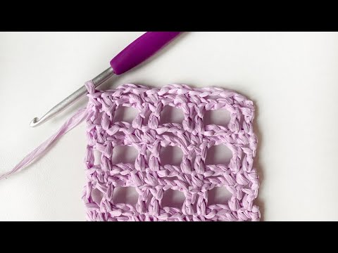 Видео: 🤩 Классный узор крючком для авоськи из рафии или джута SHODDI