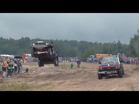 Видео: Летающие внедорожники!!! Вова едет штурманом!!! Джип Фэст в Бресте!!!
