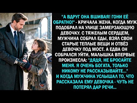 Видео: "А вдруг она вшивая! Гони её обратно!" - кричала жена, когда муж подобрал на улице замерзающую...