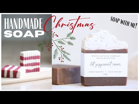 Видео: Идеи рождественского мыла ~ Рождественский выпуск мыла ~ Расслабляющее видео о мыловарении ~ Мыло...