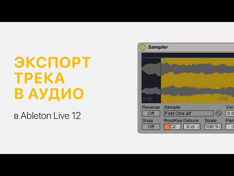 Видео: Экспорт трека в аудио и создание мультитрека в Ableton Live 12 [Ableton Pro Help]