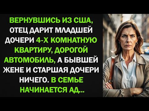 Видео: Отец дарит младшей дочери 4-х комнатную квартиру, дорогой автомобиль, а жене и старшая дочери...