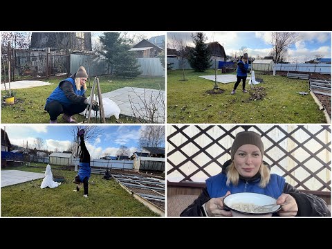 Видео: 3 ноября. На даче. Сделала это осенью, чтоб весной было легче