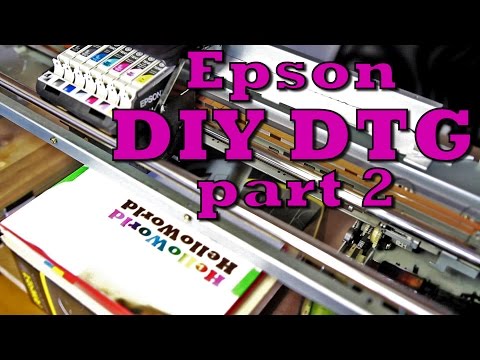 Видео: DIY DTG flatbed printer. Epson 2200  p.2 / Самодельный планшетный принтер
