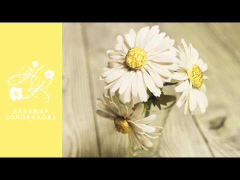 Видео: Как сделать ромашки из фоамирана - пошаговый мастер класс