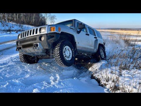 Видео: HUMMER H3, MITSUBISHI PAJERO, RANGE ROVER и KYRON на легкой зимней прогулке.