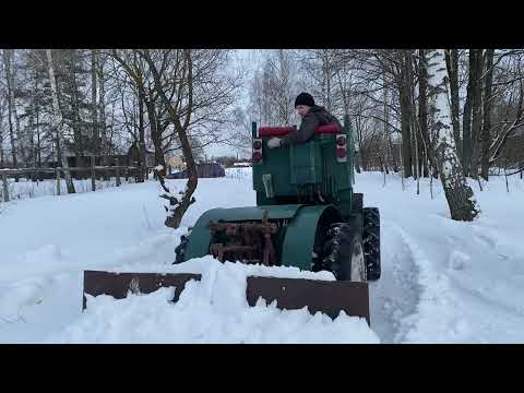 Видео: Самодельный трактор. Homemade tractor