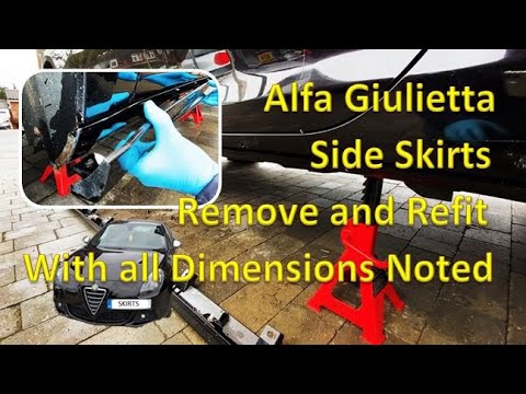 Видео: Боковые юбки Alfa Romeo Giulietta Снять Заменить Установить