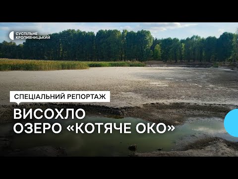 Видео: У Кропивницькому висохло озеро "Котяче око". Що про причини кажуть еколог та комісія