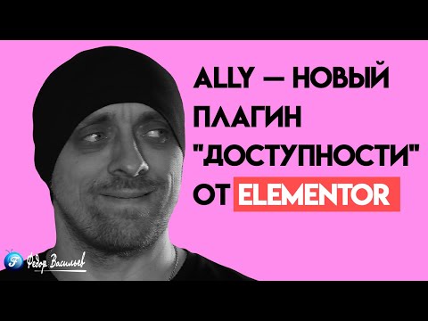 Видео: Ally — новый плагин «доступности» от Elementor 2025