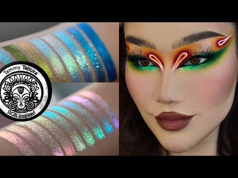 Видео: Пигменты TAMMY TANUKA 🔮 Тамми Танука 4 макияжа