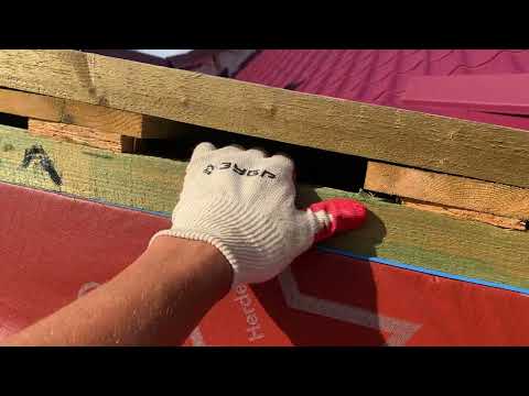 Видео: Зона ендовой, кукушки, схождение двух разных плоскостей на металлочерепице, сложный узел.