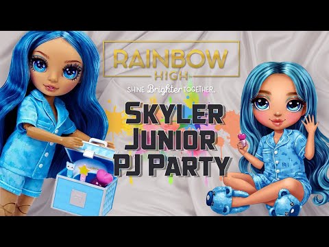 Видео: ✨Обзор Rainbow high - Junior PJ Party - Скайлер - пижама пошла по рукам ✨
