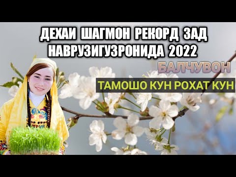 Видео: Наврузи ШАГМОН Дектр суруду сахнахои Хачви  БАЛЧУВОН2022