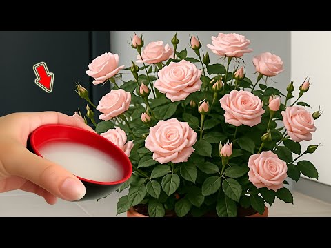 Видео: Всего 1 стакан! У вас будет роза с бесчисленными корнями и цветами!