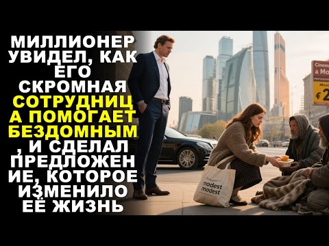 Видео: МИЛЛИОНЕР УВИДЕЛ, КАК СОТРУДНИЦА ПОМОГАЕТ БЕЗДОМНЫМ — И СДЕЛАЛ ПРЕДЛОЖЕНИЕ, ИЗМЕНИВШЕЕ ЕЁ ЖИЗНЬ