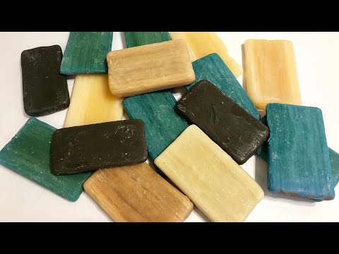 Видео: ASMR Soap/ cutting soap residue/ режу сухие обмылки