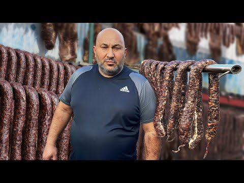 Видео: Рецепт XX Века! Сушёная Колбаса. Деревенский ужин !