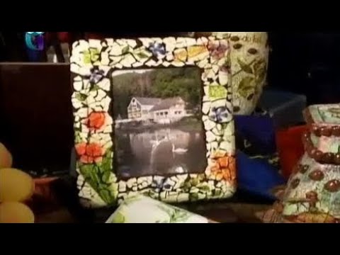 Видео: Декупаж. Декорируем рамочку яичной скорлупой, тарелку перцем, баночку кофейными зернами