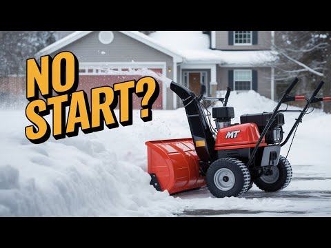 Видео: Снегоочиститель MTD не заводится?
