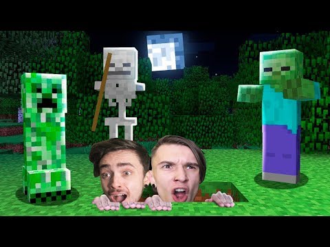 Видео: МЫ СПРЯТАЛИСЬ ОТ ЭТИХ МОНСТРОВ В МАЙНКРАФТЕ!