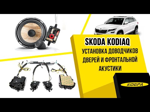 Видео: Skoda Kodiaq. Установка доводчиков дверей, замена штатной акустики.