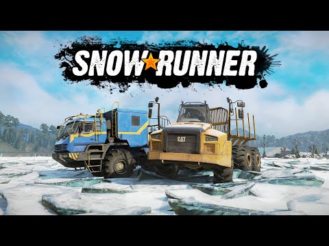 Видео: SnowRunner Дополнительные тесты Azov 42-20 Antarctic и Caterpillar 745С