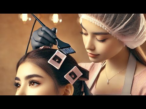 Видео: #асмр В салоне красоты   ✨ Hair Dyeing at a Beauty Salon | Relaxing Sounds#asmr 