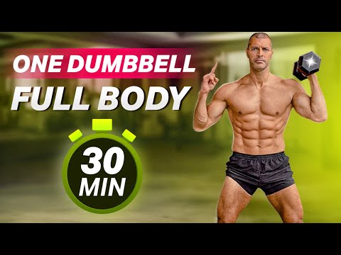Видео: ЛУЧШАЯ тренировка для всего тела дома — нужна всего лишь 1 гантель!