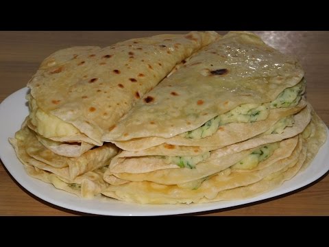 Видео: Кыстыбый. Татарская лепёшка с картофельной начинкой.