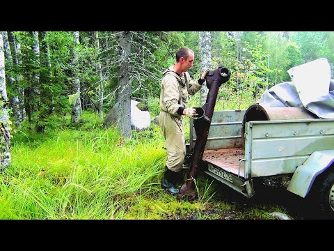 Видео: Искал тракторные запчасти а нашел металл времен конной тяги! Металлокоп по соседству с медведем!