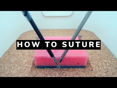 Видео: Как шить // laparoscopic suture tutorial // лапароскопический шов // Laparoscopic suture technique