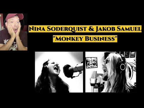 Видео: Реакция на кавер на песню Нины Содерквист и Якоба Сэмюэля «Monkey Business» группы Skid Row. Это ...