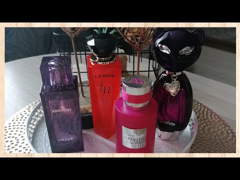 Видео: Мои новинки парфюмов /Lalique Amethyst, Katy Perry purr, Weil  Greedy Essence, La rive In Woman Red