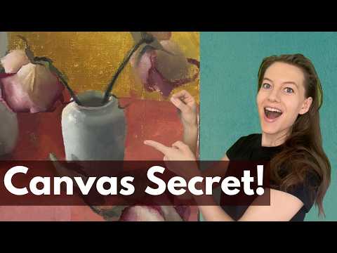 Видео: Хитрость с холстом, которой не научат в художественных школах