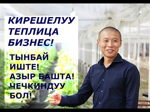 Видео: ТИЛЕК ТОКТОГАЗИЕВДЕН БИЗНЕС НАСААТ! ТЕПЛИЦА БИЗНЕС.  Тилек Токтогазиев