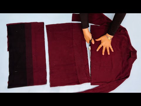 Видео: Выброшенное трикотажное платье превращается в четыре удивительных предмета.