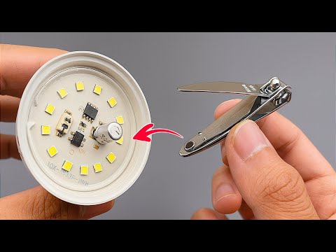 Видео: Больше Никогда Не Покупай Новый LED Ламп! Экстренный Метод Починки Сломанной LED Лампы Дома
