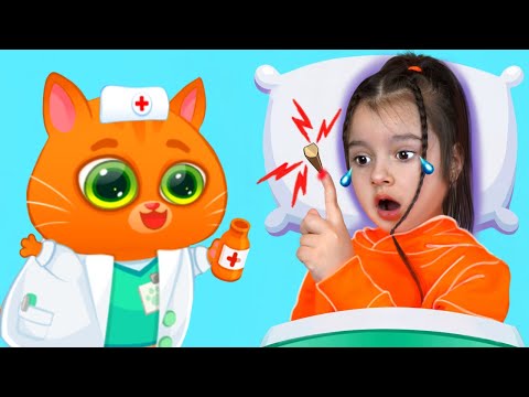 Видео: Мультики для дітей як котик Бубу та песик Дуду лікують Арину в лікарні у грі