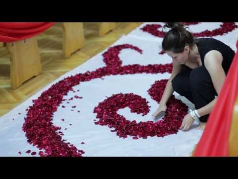 Видео: Шикарное свадебное оформление от Маретэль! Множество живых роз!