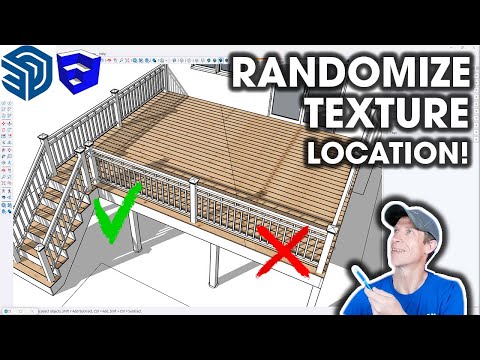 Видео: Как СЛУЧАЙНО РАСПОЛОЖИТЬ ТЕКСТУРУ в SketchUp!