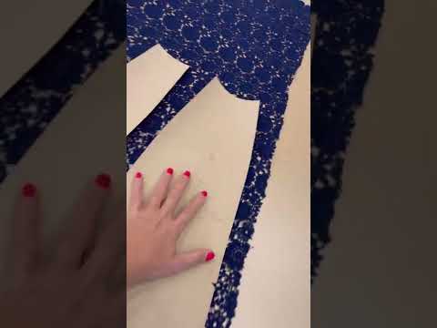 Видео: Часть 1 - Пошив юбки из кружева по лекалам «Анастасия».