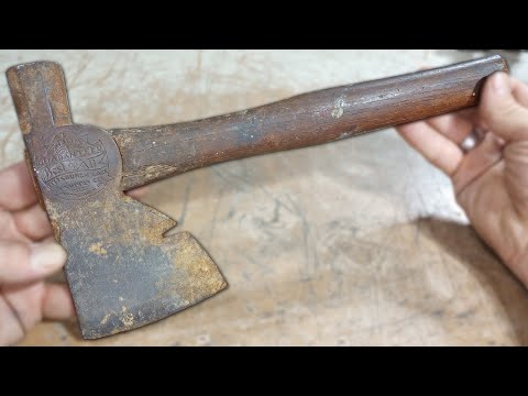 Видео: Реставрация реликвий — Pittsburgh Gage & Supply Hatchet