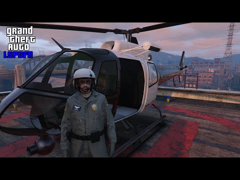 Видео: Летаем над большим городом! | LSPDFR | Grand Theft auto V | Без голоса