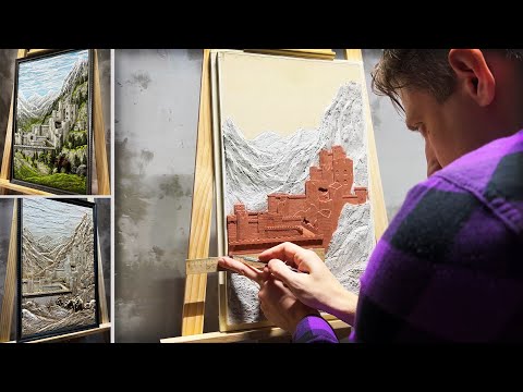 Видео: Барельеф "Каэр Морхен". Подробный процесс создания