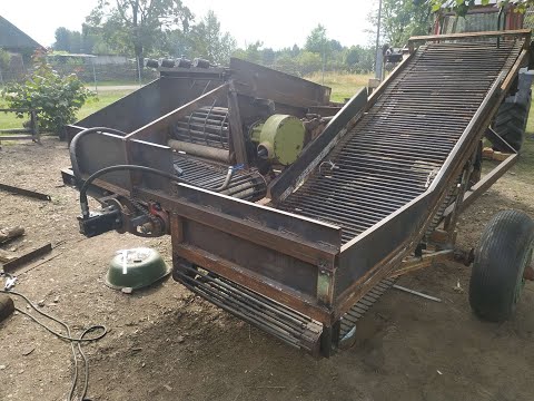 Видео: Самодельный картофелеуборочный комбайн (часть 2) история изготовления