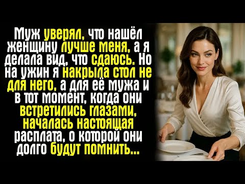 Видео: Муж уверял, что нашёл женщину лучше меня, а я делала вид, что сдаюсь… Но на ужин я накрыла...