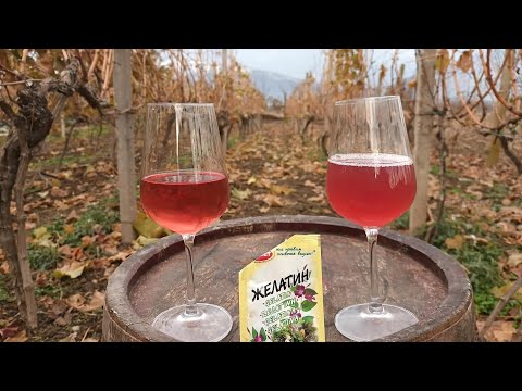 Видео: Как очистить мутное вино? Как очистить вино желатином.