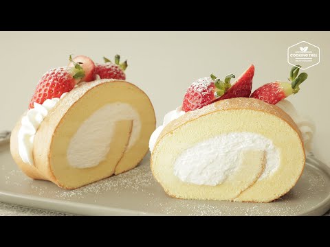 Видео: Рецепт рулета с клубнично-сливочной начинкой | Вкусный и воздушный торт